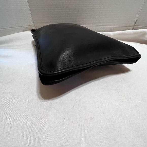 Coach Vintage 5949 File Clutch Bag- Made in New York City, USA - Black Leather - Picture 8 of 12